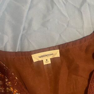 Lucky Brand Chocolate Blouse